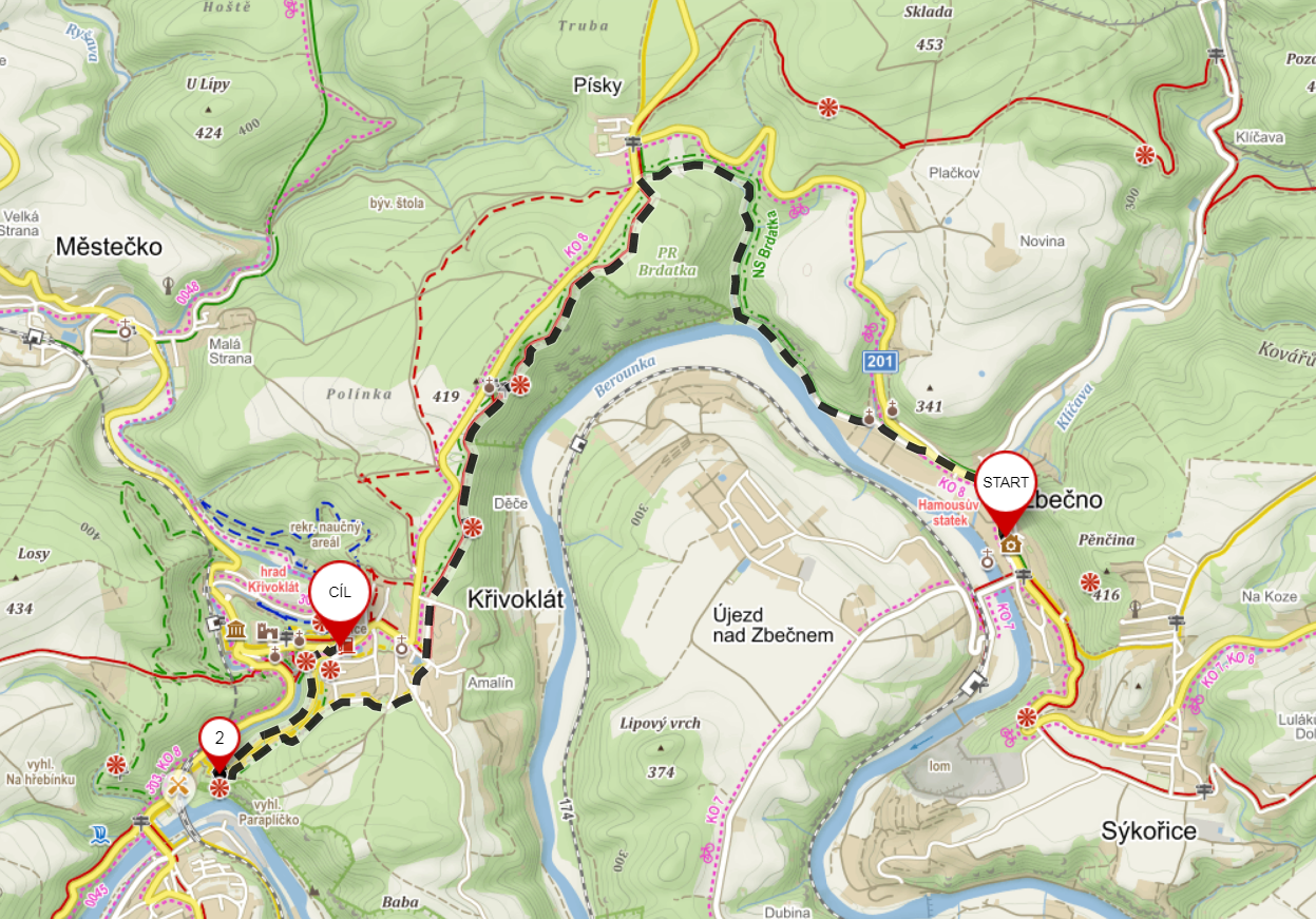 Hiking - map